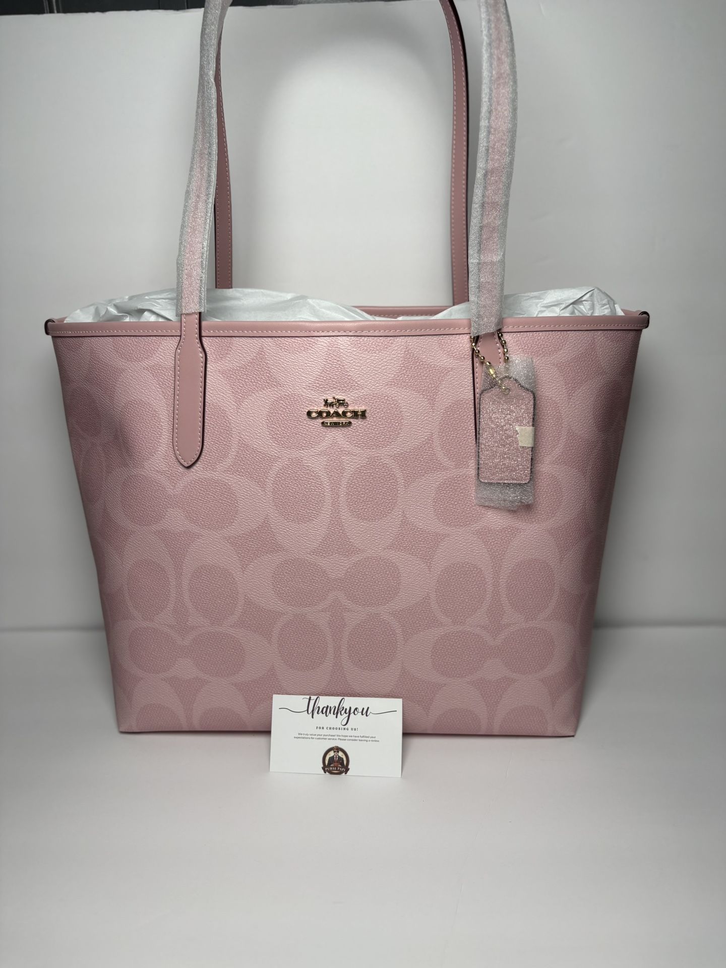 トートバッグ COACH City Tote Bag In Signature Canvas  CAL49 COACH City Tote Bag Signature Canvas Hay CAL49 Outlet NEW | eBay