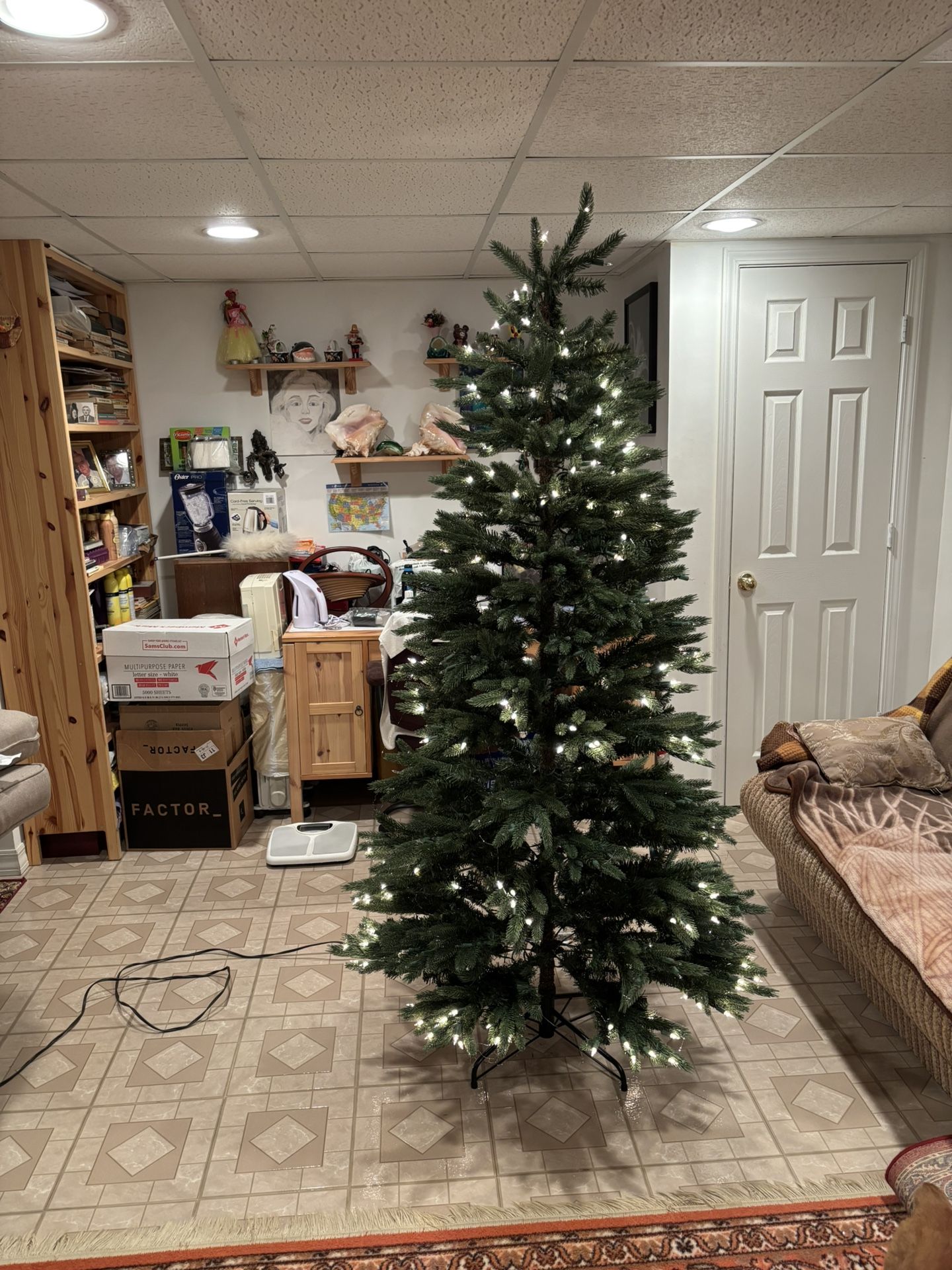 Christmas Artificial Tree With Light And Stand