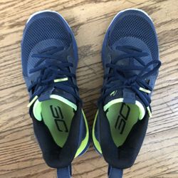 Steph Curry 6 Blue  Basketball Shoes Size 4.5 Sneaker Running Shoes