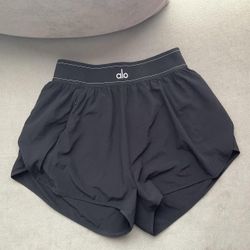 Alo Yoga Black Athletic Shorts