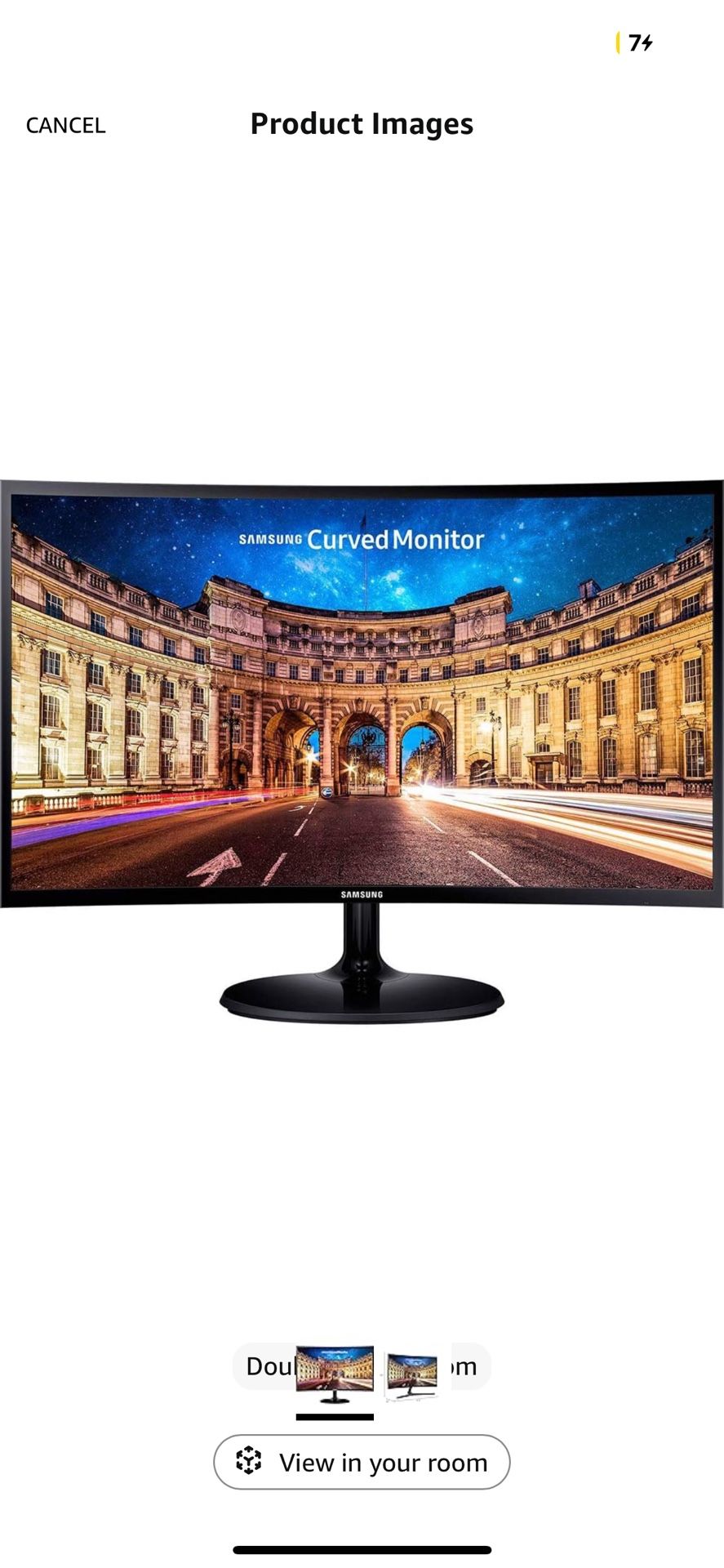 Brand New Samsung CF390 27” Curved FHD Monitor — Sealed