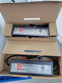 (2) 200w 25v LED Waterproof Power Supply