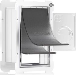 MIAOTONG Large Dog Door,Upgraded Sealing Dog Door for Wall, Double Flap Doggy Door,Steel Frame