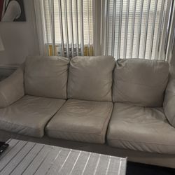 Genuine Leather Sofa, And Loveseat