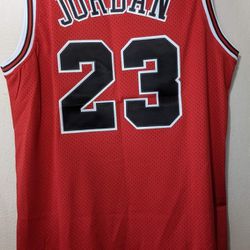Red Jordan Jersey Sizes M Thru 3X New In Plastic