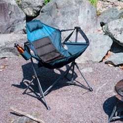 RIO Swinging Hammock Chair   Features: Smooth Swinging Motion Compact and Portable Drink Holder, Foam Pillow Weight Capacity: 300 lb/136 kg Weight of 