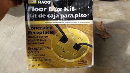 Concealed Floor receptacle / Receptaculo De Piso
