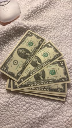 New $2 dollar bills in sequence $250