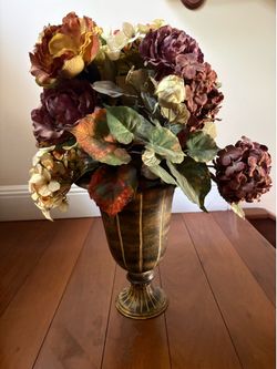 Faux Flowers with vase