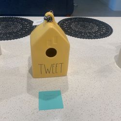 Rae Dunn Tweet Bird House Birdhouse 