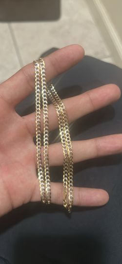14k flat curb chain