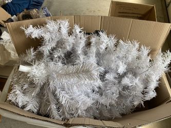 Norman white 7’ Christmas tree 