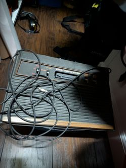 Atari console with games