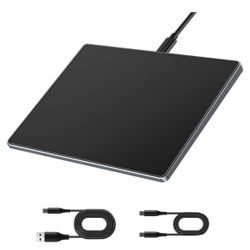 Trackpad, Smooth Glass Surface with Multi-Touch USB Wired (Win/Mac)