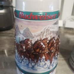 5 Beautiful      Budweiser Steins 