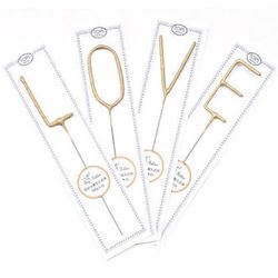 LOVE XOXOXO Cake Sparklers Valentine Cake Decorations