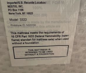Nestig Mini Crib Mattress (new) - 2 Of Them