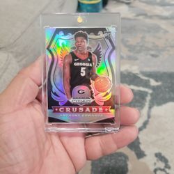 Anthony Edwards Rookie Silver Prizm Crusade Basketball Card