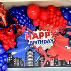 Spider-Man Balloon Garland