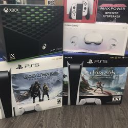 ps5 disc xbox x Nintendo Switch Oculus Meta Quest2 New Sealed No Credit Needed Pay Down Only