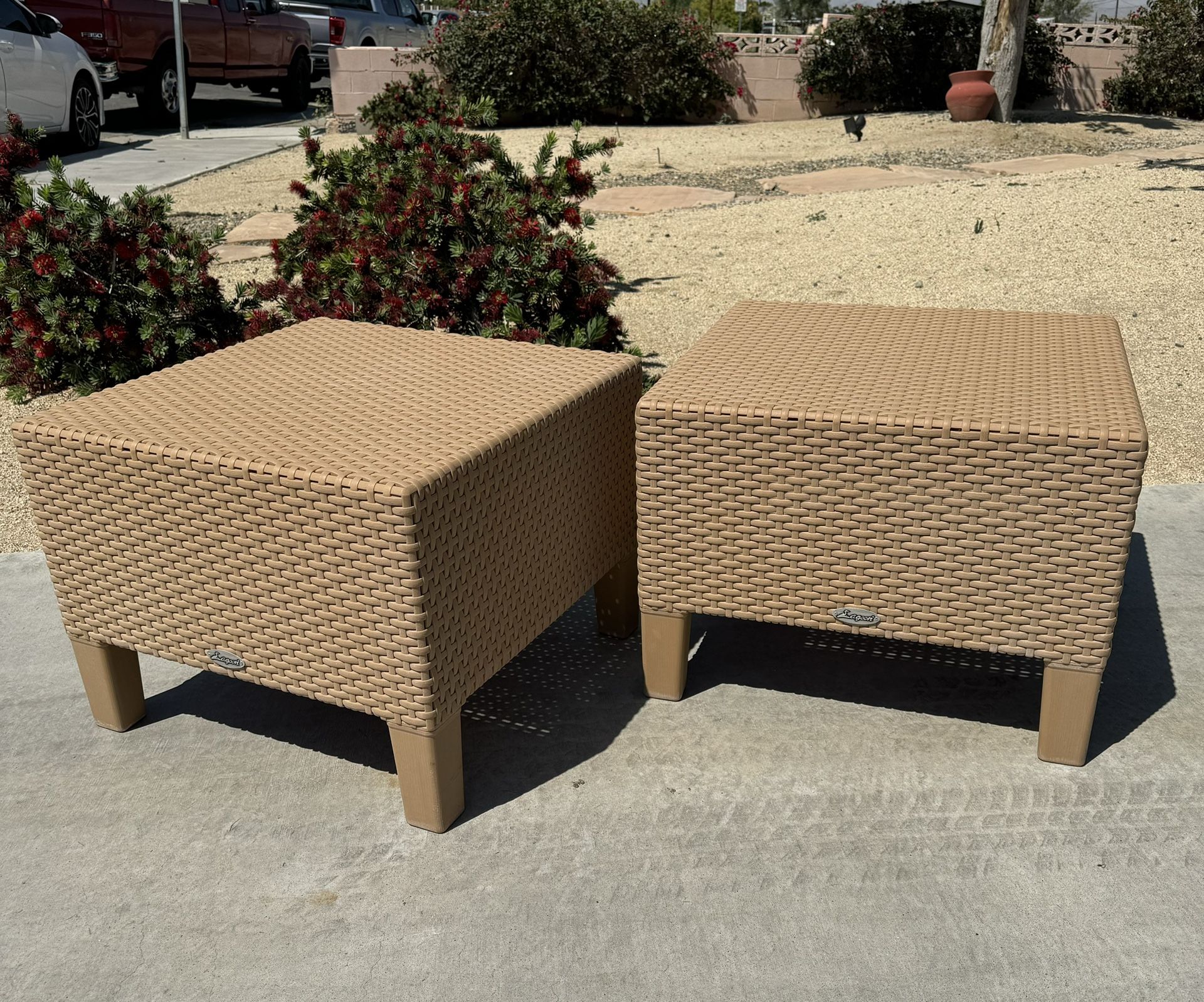 Two Patio End/Side Tables