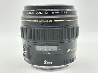 Canon EF 85mm f/1.8 USM Portrait Prime Lens Black