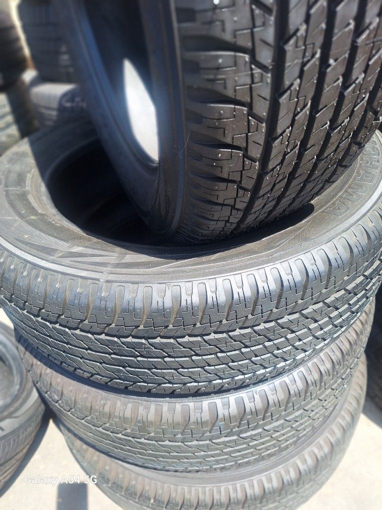 245/60/20/ YOKOHAMA $300. SEMI NEW FOUR TIRES