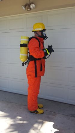 Fire Fighting Safety TANK and REGULATOR Suit SOLD Separate