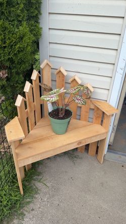🌿 Handmade Decorative Corner Bench 🌿