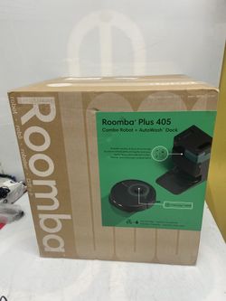 New iRobot Roomba Plus 405 (G185) Combo Robot Vacuum & Mop +AutoWash Dock -Black