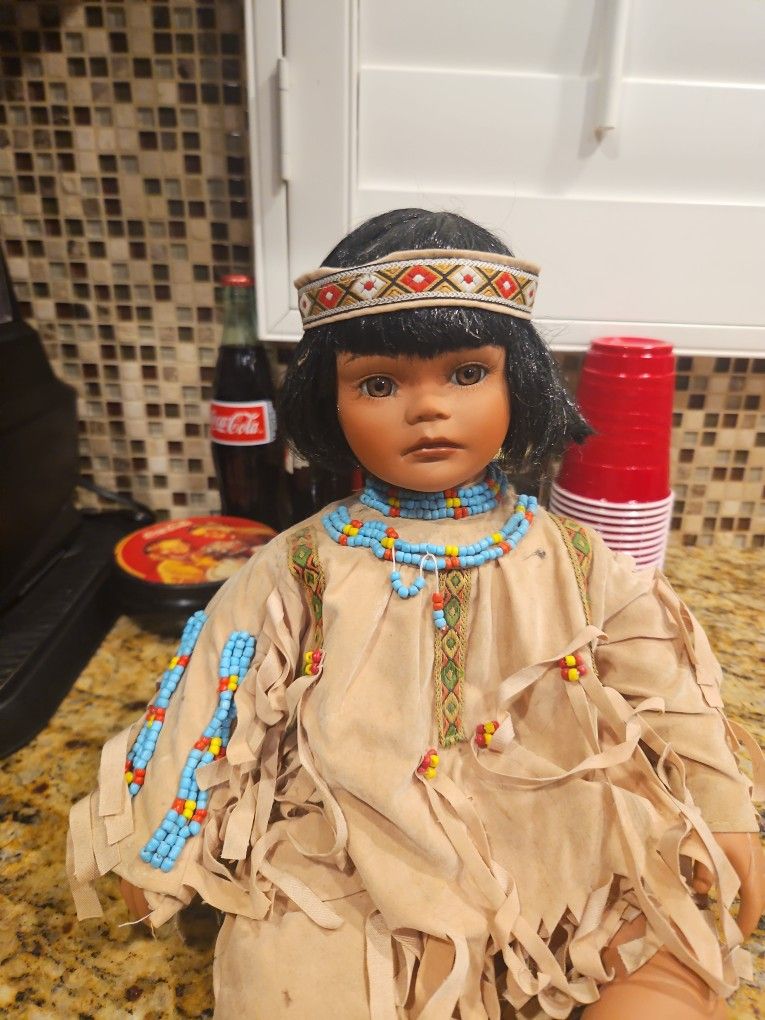 Madison Lee Porcelain Native Doll