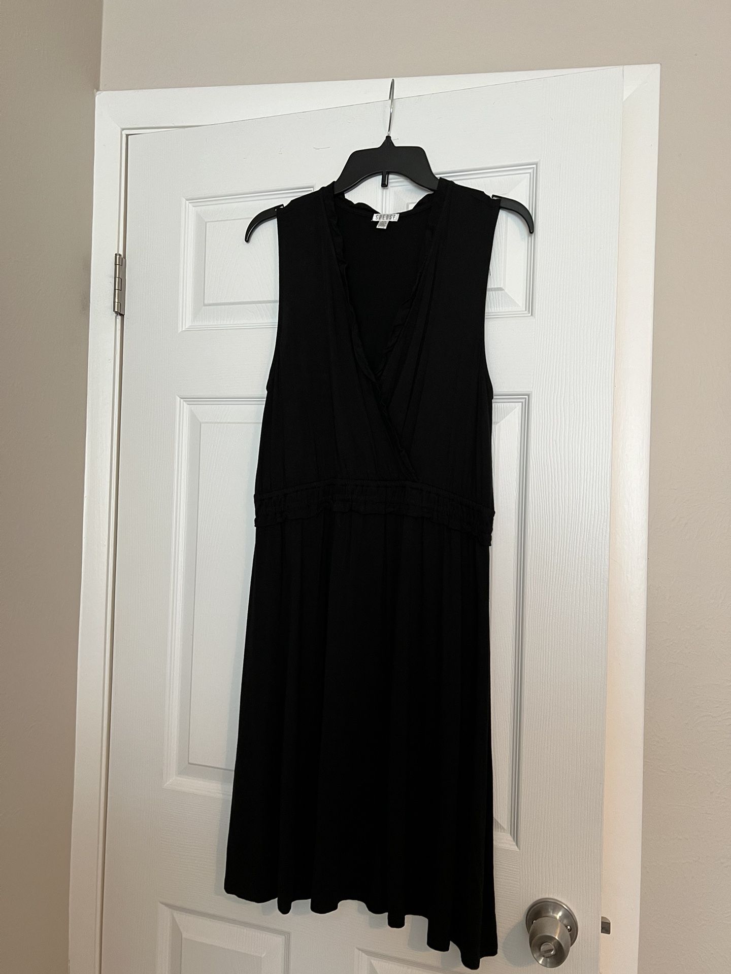 Spence Black Jersey Dress