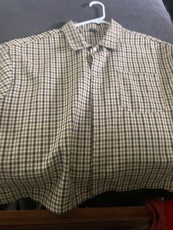 Men's Plaid Button-Down Long Sleeve Shirt
