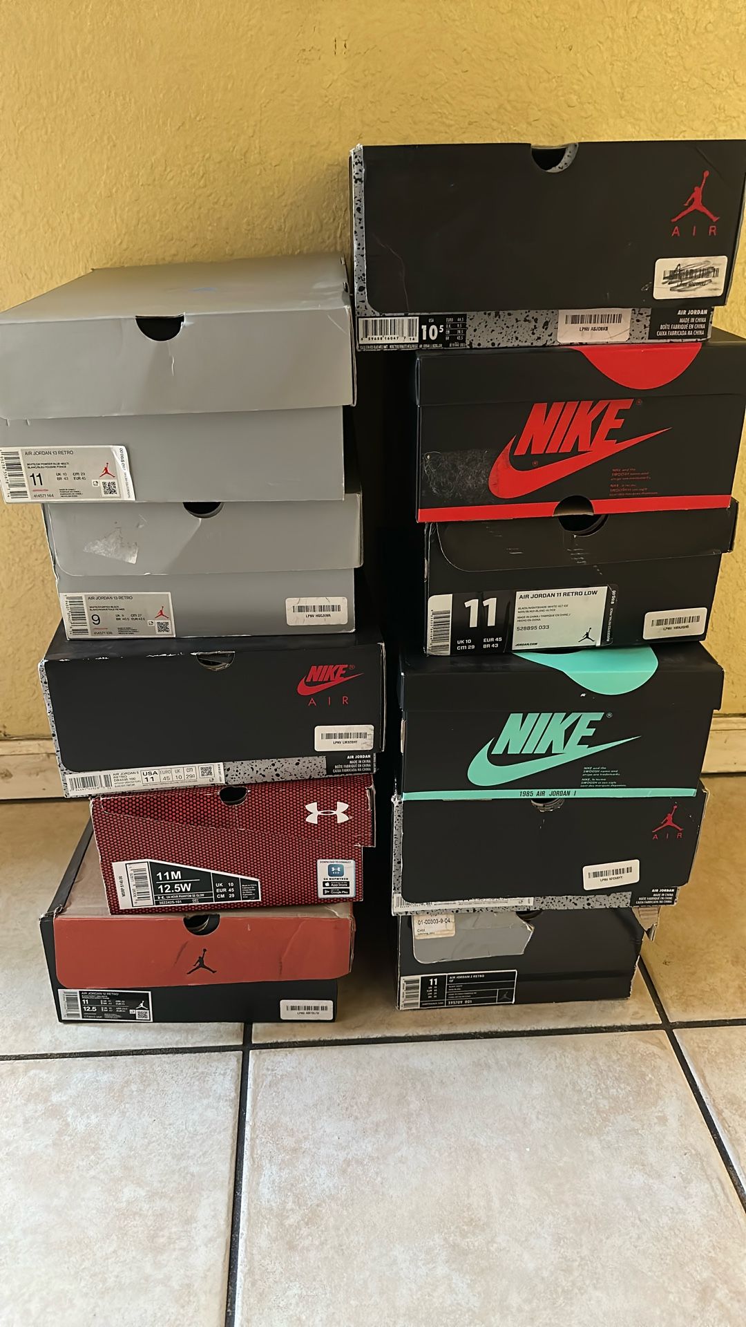 JORDANS ALL SIZE 11 CASH OFFERS ONLY
