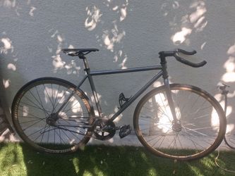 Golden fixie bike