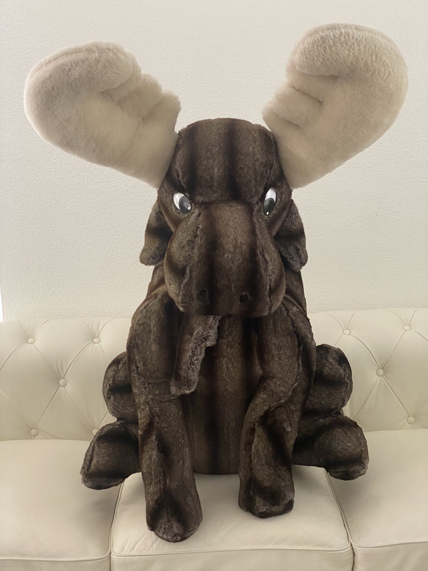 American Made Giant Moose Deer Huge Stuffed Animal Plush Toy!