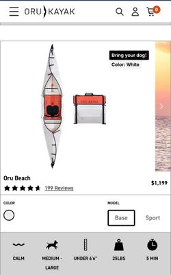 ORU Beach LT Folding Kayak 12 FT