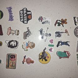 Skateboard Themed Stickers 