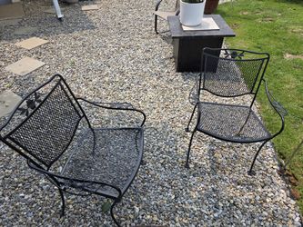 4 Wrought Iron Chairs