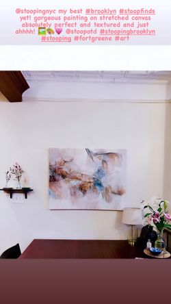Sylvia Angeli "Of No Particular Kind" Large and 30x40 Stretched Canvas Painting – Like New