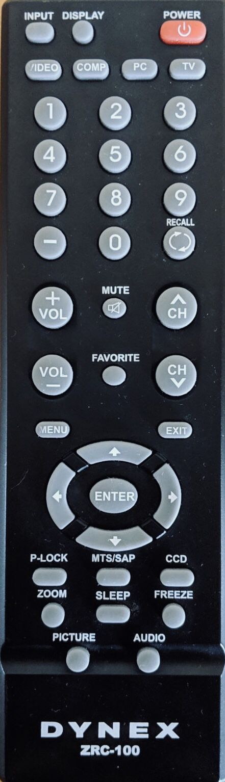 Dynex DRC-100 Remote