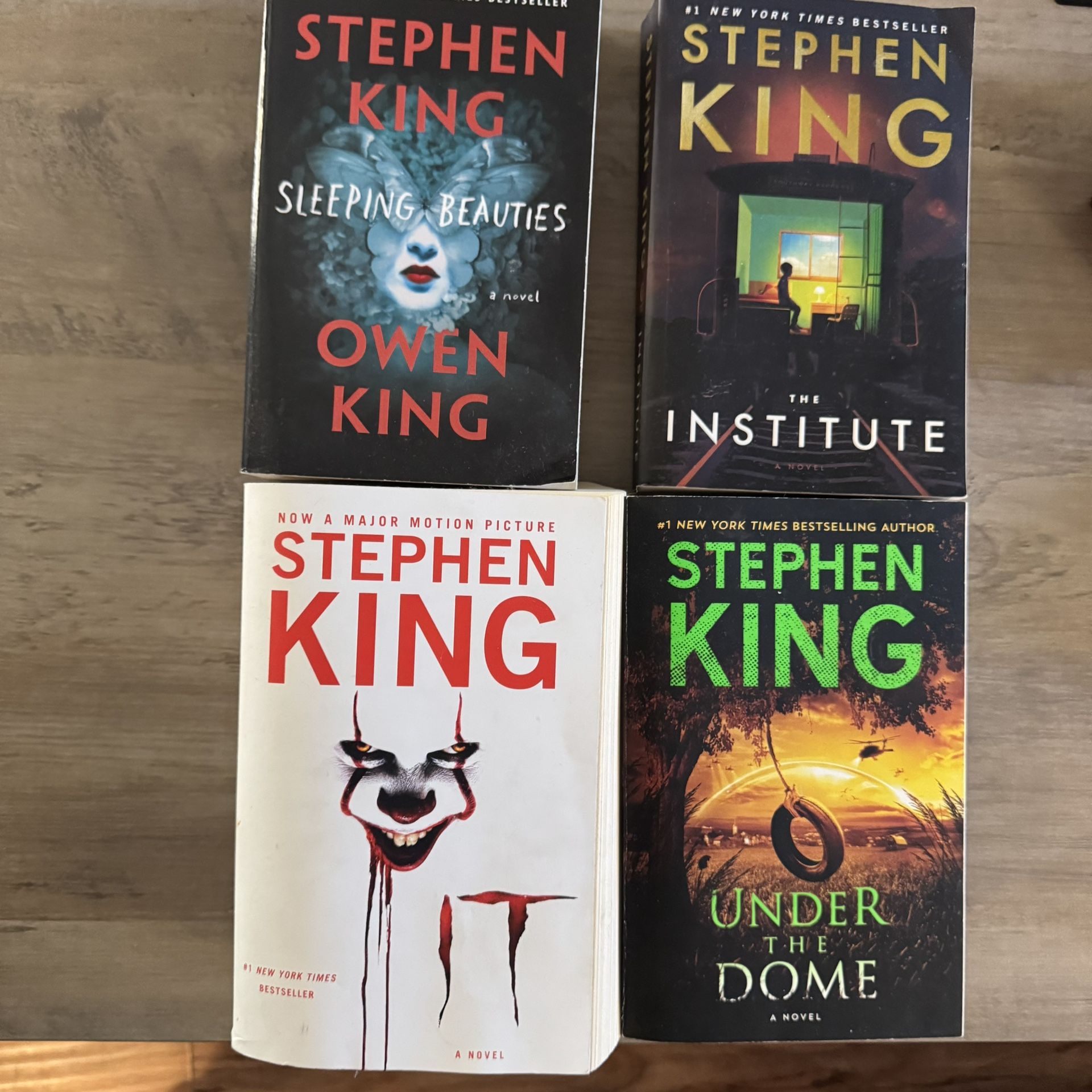 Stephen King 4 Book Pack - Under the Dome, The Institute, Sleeping Beauties, IT