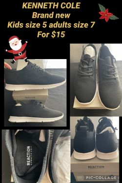 Kenneth Cole Brand New Tennis Shoes Kids Size 5 Adults Size 7 For $15
