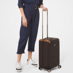 Michael Kors Logo Rolling Travel Trolley Suitcase Carry On Bag Vacation Trip MK