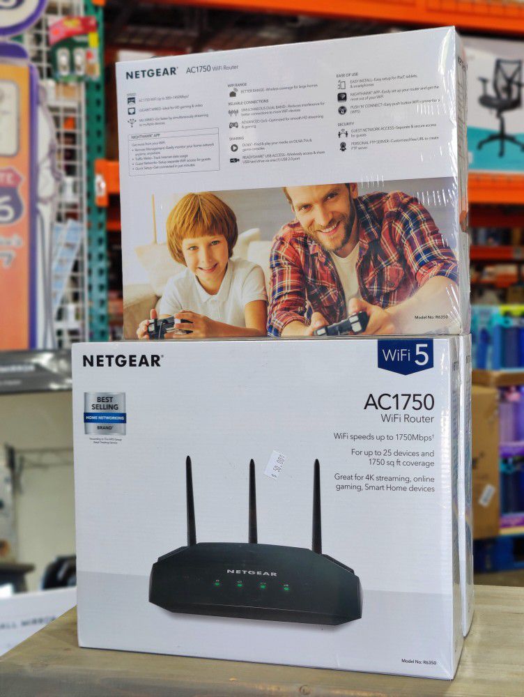 Netgear AC1750 Dual Band Gigabit Wi-Fi Router (R6350)