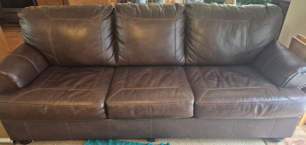 Ashley Furniture Leather Queen Sleeper Sofa