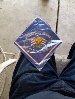 Boy Scout 1985 Jamboree Patches And Neckercheif 