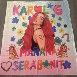 Karol G Blanket, Mañana Será Bonito Blanket, Blanket For Fans Of Karol G - 58in x 49in