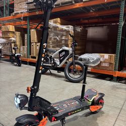 Electric scooter with seat