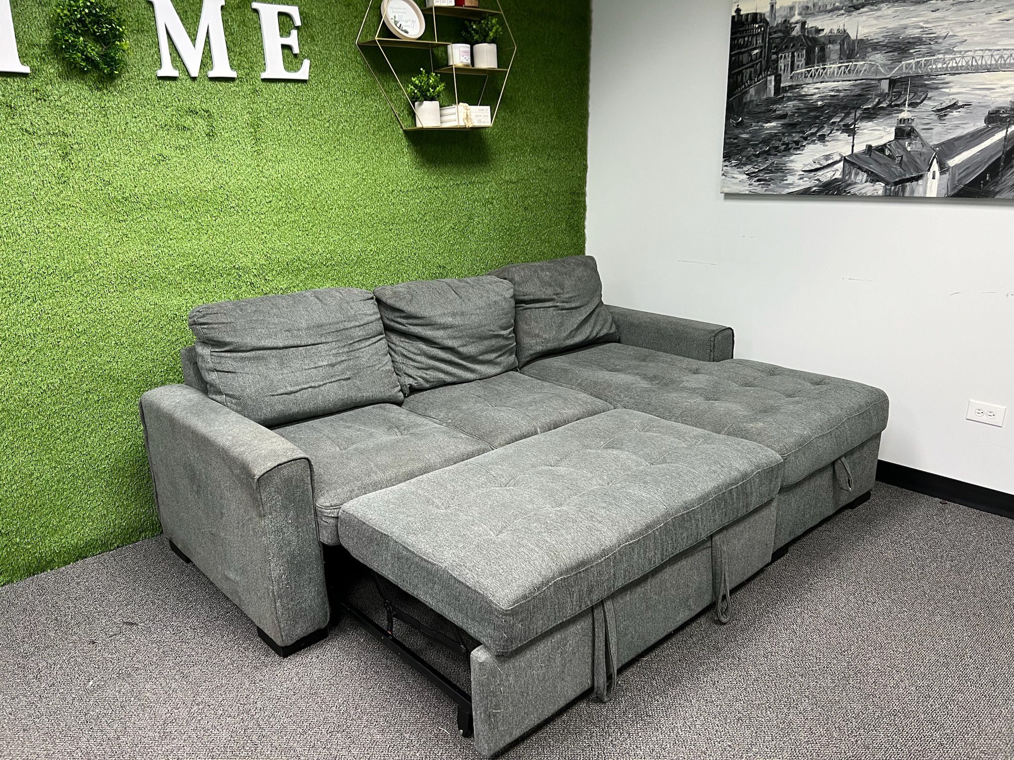 Kendale Sleeper Sofa Couch with Storage Chaise + FREE LOCAL DELIVERY 🚚 